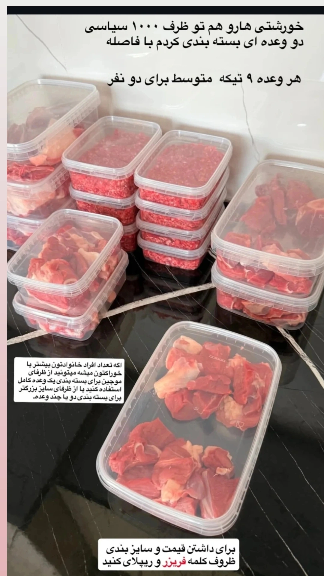 ظروف فریزر